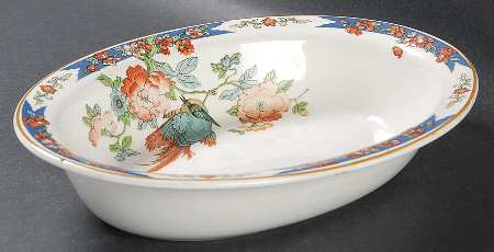 WOO1 9" Oval Vegetable Bowl