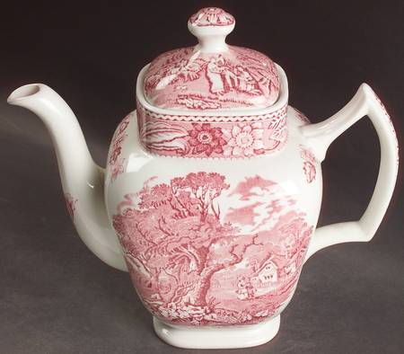 Woodland Pink Coffee Pot & Lid