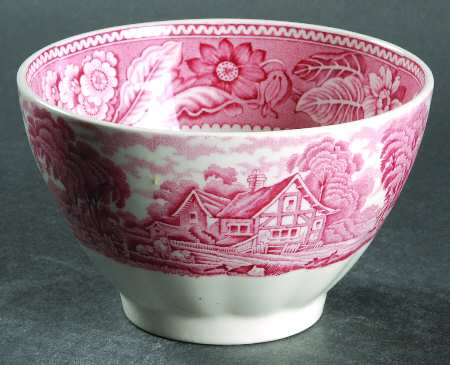 Woodland Pink Cranberry Bowl