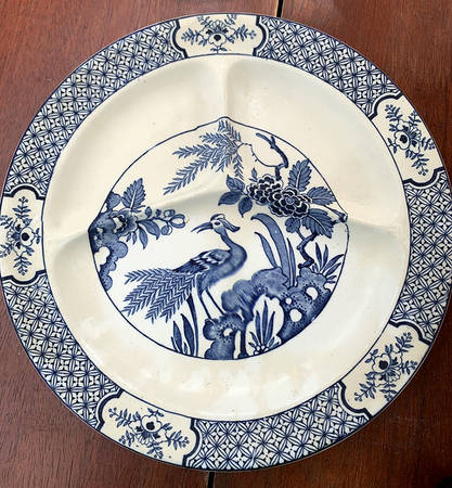 Yuan Blue and White (Older) Grill Plate