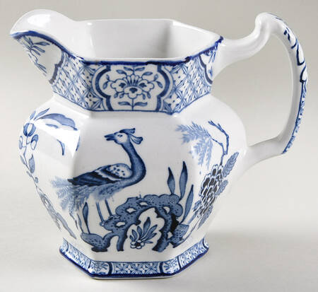 Yuan Blue and White (Older) 20 Oz Pitcher