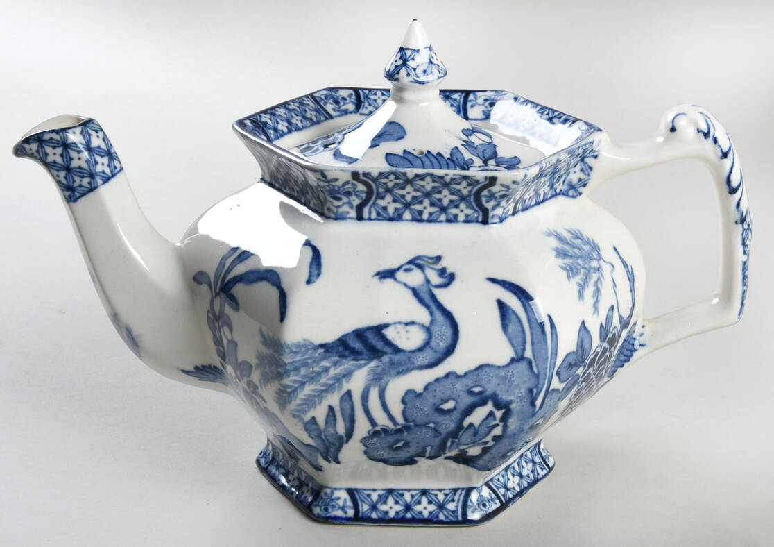 Yuan Blue and White (Older) Teapot & Lid