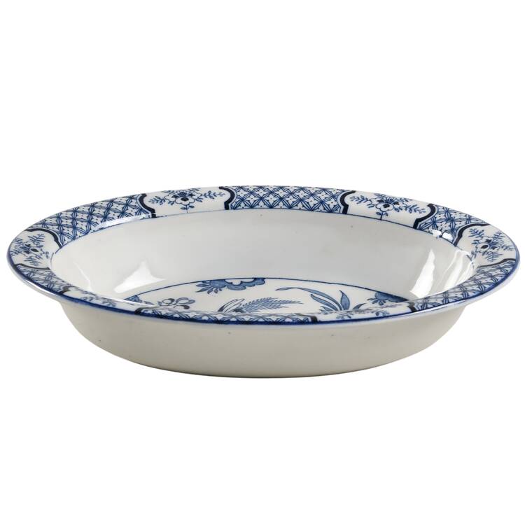 Yuan Blue and White (Older) 10" Oval Vegetable Bowl