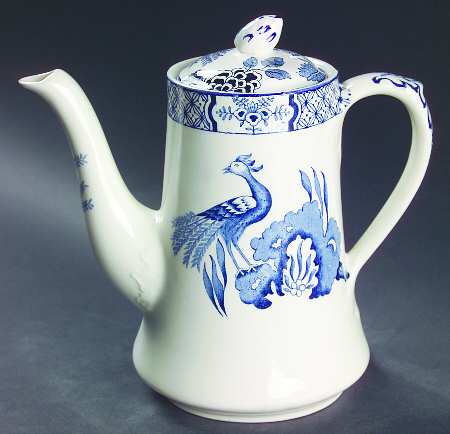 Yuan Blue and White (Older) Coffee Pot & Lid