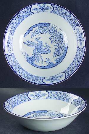 Yuan Blue and White (Older) Coupe Cereal Bowl