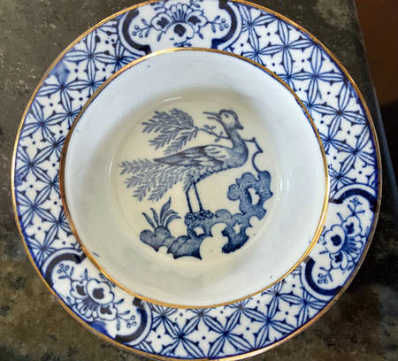 Yuan Blue and White (Smooth Edge, Gold) Ramekin No Saucer