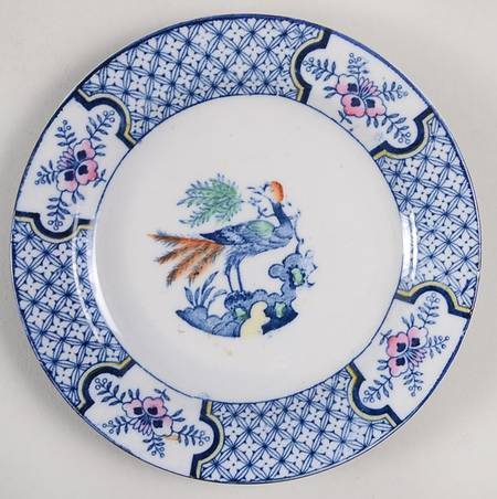 Yuan Blue Multicolor (Smooth Edge) Bread & Butter Plate