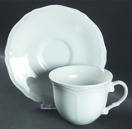 Baroque Flat Cup & Saucer Set