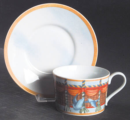 Montgolfiere Flat Cup & Saucer Set
