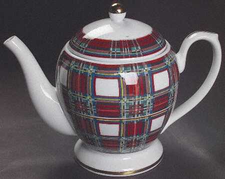 WSO1 (Plaid Series) Teapot & Lid