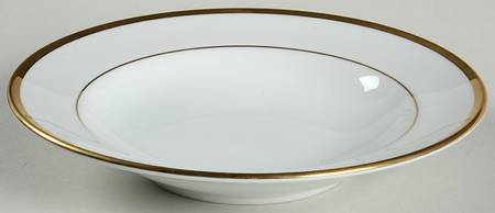Brasserie Gold Large Rim Soup Bowl