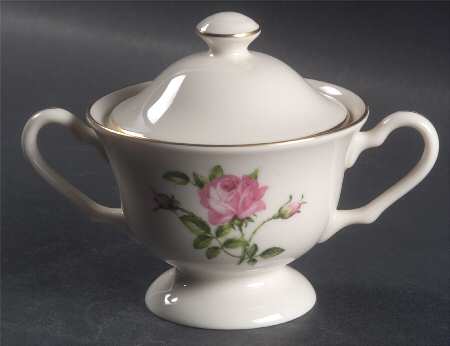 Morning Rose Sugar Bowl & Lid