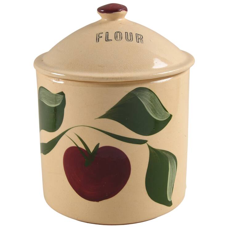 Apple Flour Canister & Lid