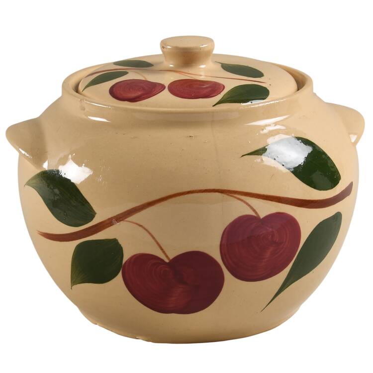 Apple Double Apple Bean Pot & Lid