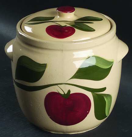 Apple Cookie Jar & Lid #503