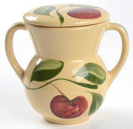 Apple Sugar Bowl & Lid