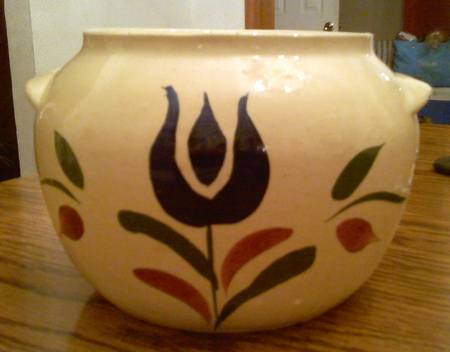 Dutch Tulip Bean Pot No Lid