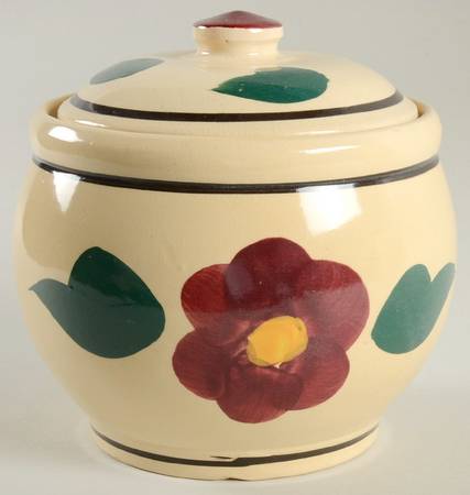 Rio Rose Cookie Jar & Lid