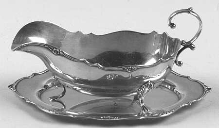 Sterling Hollowware Sterling Mini Sauce Boat and Underplate