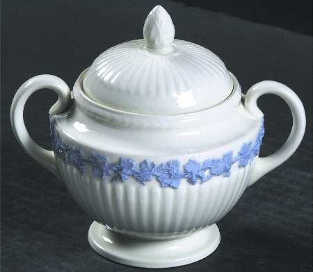 2804 (Edme, Blue Grapes) Sugar Bowl & Lid