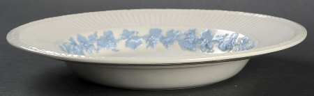 2804 (Edme, Blue Grapes) Large Rim Soup Bowl