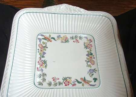 A6463-AK6463 Square Handled Cake Plate