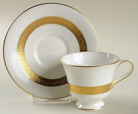 Adelphi Footed Demitasse Cup & Saucer Set