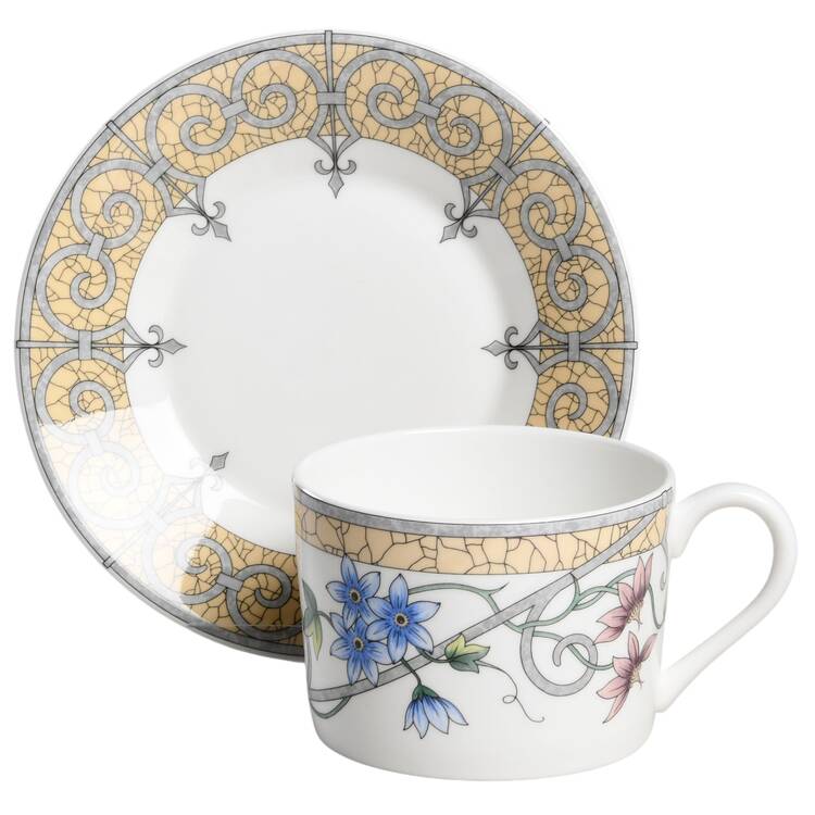 Aegina Flat Cup & Saucer Set