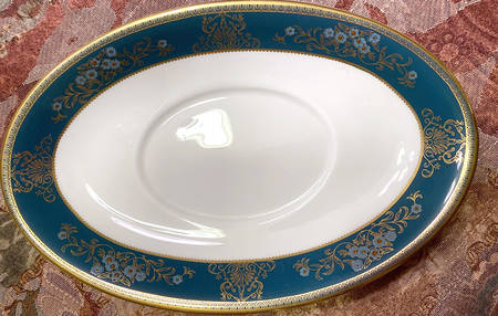 Agincourt Blue Underplate for Gravy Boat