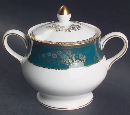 Agincourt Blue Sugar Bowl & Lid