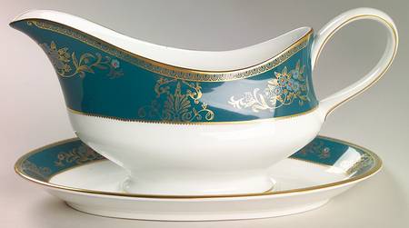 Agincourt Blue Gravy Boat & Underplate