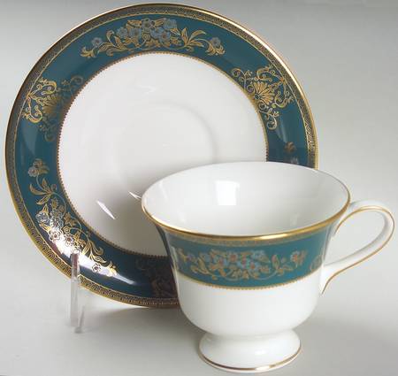 Agincourt Blue Footed Cup & Saucer Set