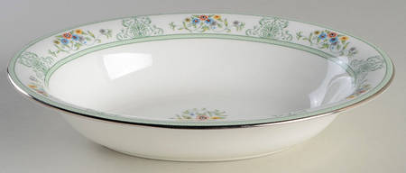Agincourt Green 10" Oval Vegetable Bowl