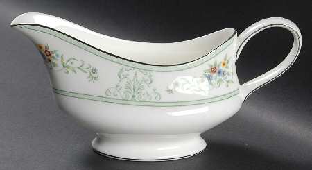 Agincourt Green Gravy Boat by Wedgwood