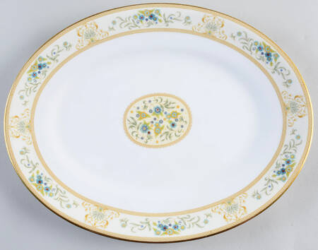 Agincourt Ivory 13" Oval Serving Platter