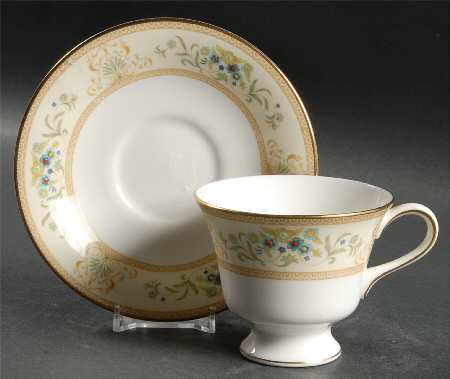Agincourt Ivory Footed Cup & Saucer Set