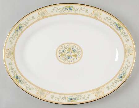 Agincourt Ivory 15" Oval Serving Platter