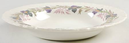 Clover Border Rim Soup Bowl
