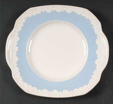 Albion Corinthian Blue Handled Cake Plate
