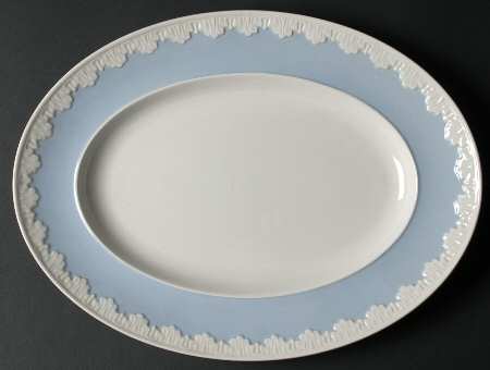 Albion Corinthian Blue 13" Oval Serving Platter