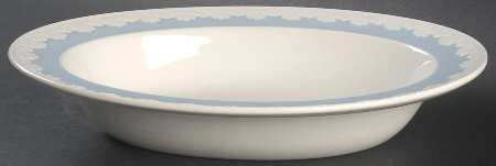 Albion Corinthian Blue 10" Oval Vegetable Bowl