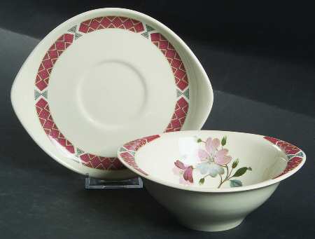 Albany Flat Cream Soup Bowl & Saucer Set