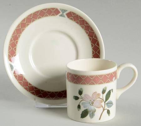 Albany Flat Demitasse Cup & Saucer Set