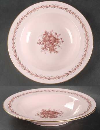 Mayfair (W3343, Alpine Pink) Rim Soup Bowl