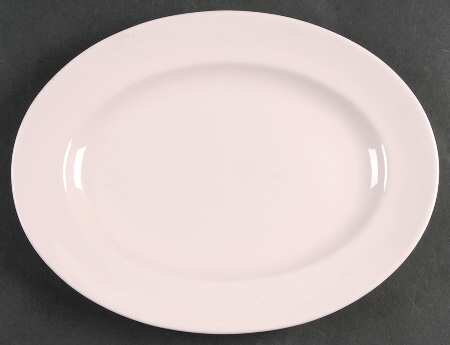 Alpine Pink (No #, No Design) 11" Oval Serving Platter