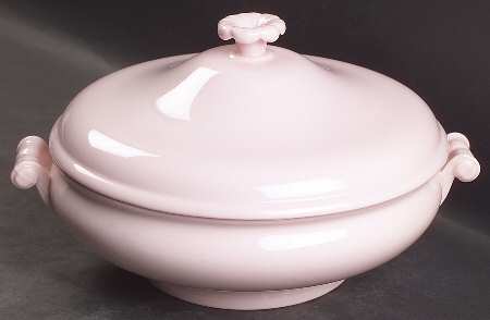 Alpine Pink (No #, No Design) Round Covered Vegetable