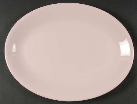 Alpine Pink (No Design, No#, Smooth) 15" Oval Serving Platter