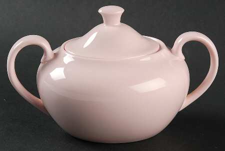 Alpine Pink (No Design, No#, Smooth) Mini Sugar Bowl & Lid