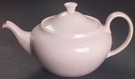 Alpine Pink (No Design, No#, Smooth) Teapot & Lid