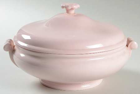 Alpine Pink (No Design, No#, Smooth) Round Covered Vegetable